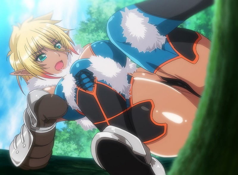 OVAようこそ!スケベエルフの森へ #3 エルフとダークエルフの全面対決! 救世主様と『らぶらぶ子作り対決』◆ 画像1